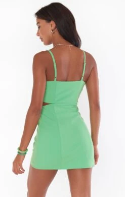 Show Me Your Mumu Tory Cutout Mini Dress ~ Kelly Green Stretch 11 Show Me Your Mumu Tory Cutout Mini Dress ~ Kelly Green Stretch -Show Me Your Mumu Sales MS2 5281 KG65 01 3