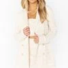 Show Me Your Mumu Jackie Jacket ~ White Tweed -Show Me Your Mumu Sales MS2 5318 KN42 01 2