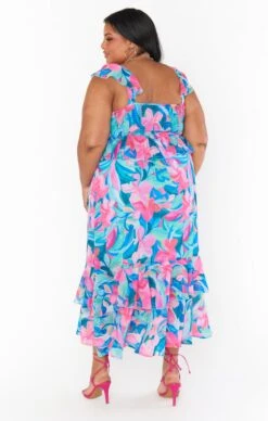 Show Me Your Mumu Reese Ruffle Dress ~ Hibiscus Punch Crinkle 23 Show Me Your Mumu Reese Ruffle Dress ~ Hibiscus Punch Crinkle -Show Me Your Mumu Sales MS3 5406X TR55 03