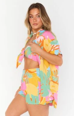Show Me Your Mumu Parker Button Down ~ Tropical Fruit -Show Me Your Mumu Sales MS3 5568 FP01 03