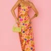 Show Me Your Mumu Taylor Tube Maxi Dress ~ Poppin Poppy -Show Me Your Mumu Sales MS3 5592 XC62 01