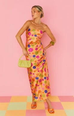 Show Me Your Mumu Taylor Tube Maxi Dress ~ Poppin Poppy