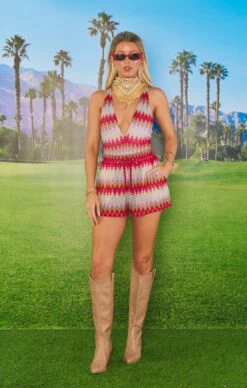 Show Me Your Mumu Biarritz Bodysuit ~ Riviera Zigzag Crochet -Show Me Your Mumu Sales MS3 5656 KN99 01