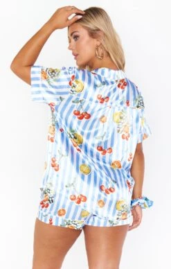 Show Me Your Mumu Slumber PJ Set ~ Fruit Basket Stripe -Show Me Your Mumu Sales MS9 1525 FC80 01 3