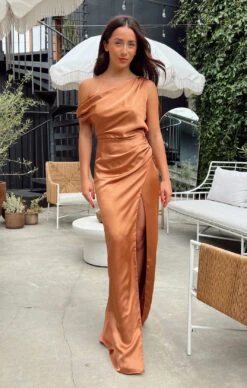 Show Me Your Mumu Jodie Dress ~ Copper Luxe Satin 9 Show Me Your Mumu Jodie Dress ~ Copper Luxe Satin -Show Me Your Mumu Sales Tezza 0942