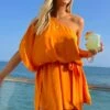 Show Me Your Mumu Trish Dress ~ Tangerine -Show Me Your Mumu Sales Tezza 1067