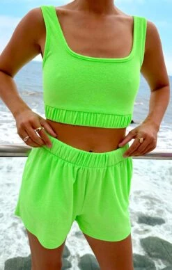 Show Me Your Mumu Hendrix Shorts ~ Neon Green Terry 8 Show Me Your Mumu Hendrix Shorts ~ Neon Green Terry -Show Me Your Mumu Sales Tezza 3445