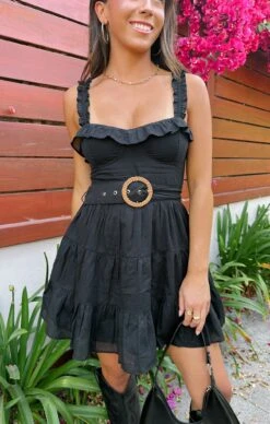 Show Me Your Mumu Jolene Mini Dress ~ Black -Show Me Your Mumu Sales Tezza 8312