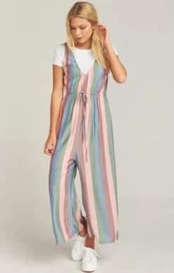 Show Me Your Mumu Joanna Jumpsuit ~ Mutown Stripe