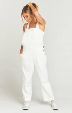 Show Me Your Mumu Dale Overalls ~ White Linen -Show Me Your Mumu Sales b7318c643beb540c48f2ad2a4a2da75e