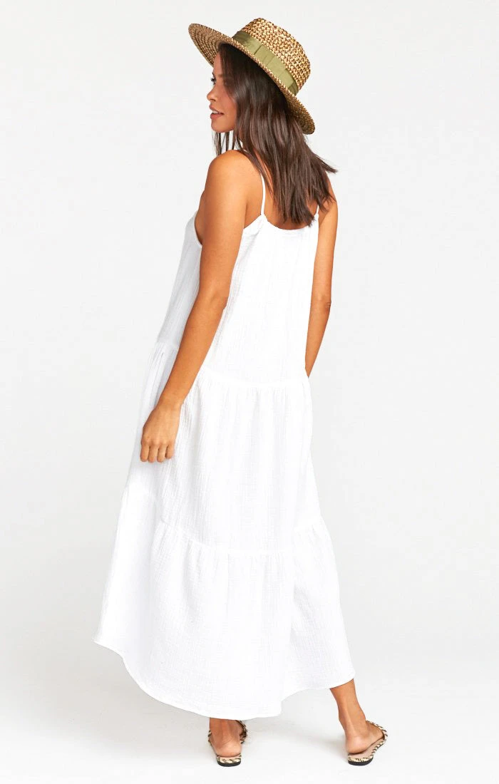 Show Me Your Mumu May Maxi Dress ~ White Crinkle Gauze 5 Show Me Your Mumu May Maxi Dress ~ White Crinkle Gauze - Image 3