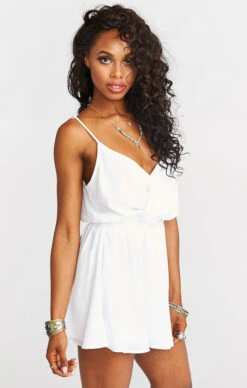 Show Me Your Mumu Olympia Romper ~ White Crisp -Show Me Your Mumu Sales bc9808d199fb2c15456051c4ee9074a4