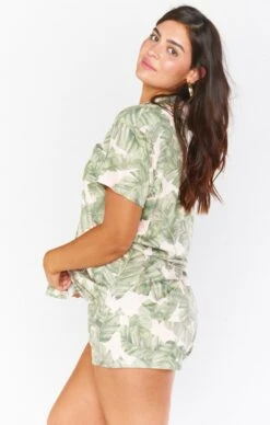 Show Me Your Mumu Sunday Morning Sleep Set ~ Green Majestic Palm -Show Me Your Mumu Sales bella 3.543173