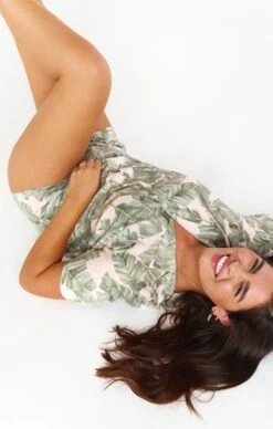 Show Me Your Mumu Sunday Morning Sleep Set ~ Green Majestic Palm -Show Me Your Mumu Sales bella 3.543204