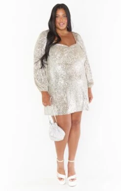 Show Me Your Mumu Aniston Mini Dress ~ Platinum Sequins 25 Show Me Your Mumu Aniston Mini Dress ~ Platinum Sequins -Show Me Your Mumu Sales bridalholiday courtneyjudah 10.1721588