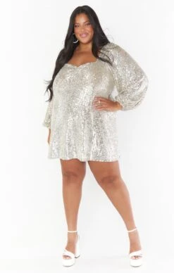 Show Me Your Mumu Aniston Mini Dress ~ Platinum Sequins 20 Show Me Your Mumu Aniston Mini Dress ~ Platinum Sequins -Show Me Your Mumu Sales bridalholiday courtneyjudah 10.1721598