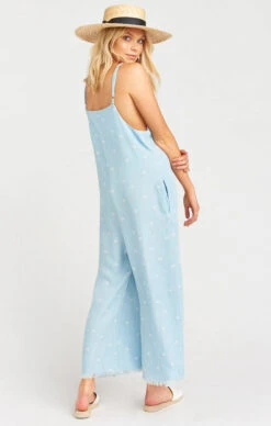 Show Me Your Mumu Mama T Overalls ~ Palm Tree Chambray -Show Me Your Mumu Sales c803f4aab3c5b25b99fe2e3071bf9e49