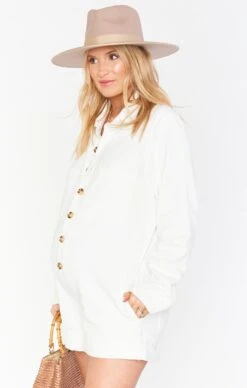 Show Me Your Mumu Tegan Jumper ~ Whitewash -Show Me Your Mumu Sales camcocobrittanypregs 20200224 188