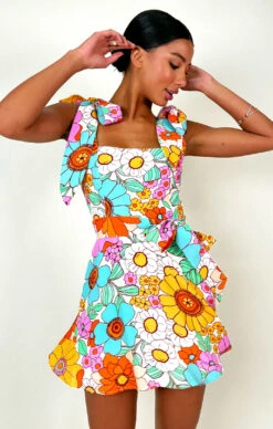 Show Me Your Mumu Claire Mini Dress ~ Flower Market -Show Me Your Mumu Sales claireminifrontfm