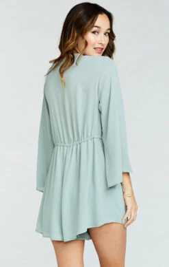 Show Me Your Mumu Roxy Romper ~ Silver Sage Crisp -Show Me Your Mumu Sales d0a1662e7d0a506aa4f16b2bc2b66f23