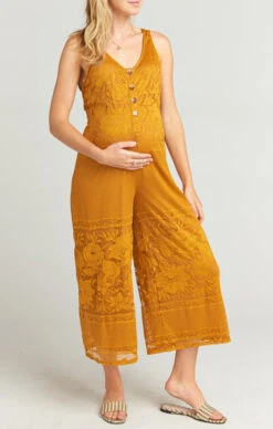 Show Me Your Mumu Goulding Jumpsuit ~ Moonlight Roses Lace Marigold -Show Me Your Mumu Sales d7bd8b14ff383549ce5012fbcd24b73e