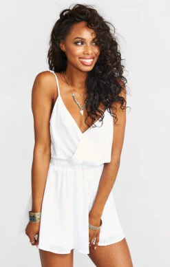 Show Me Your Mumu Olympia Romper ~ White Crisp -Show Me Your Mumu Sales e4ffb204689e303e1f3d81b2be1b9854