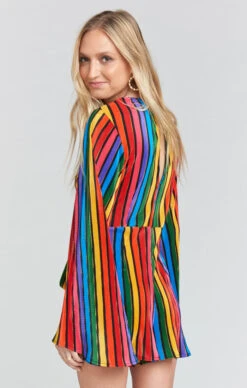 Show Me Your Mumu Caleb Romper ~ Rainbow Parade Pleat -Show Me Your Mumu Sales f314fd82335c8609ac71fd7ca7e7f35c