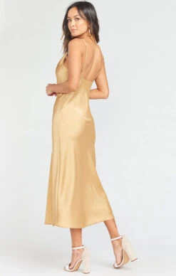 Show Me Your Mumu Verona Cowl Dress ~ True Gold Luxe Satin -Show Me Your Mumu Sales f32818bfc07aa732795d6b237c365813