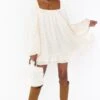 Show Me Your Mumu Briar Mini Dress ~ White Dot -Show Me Your Mumu Sales fall21 britori 1.1930911