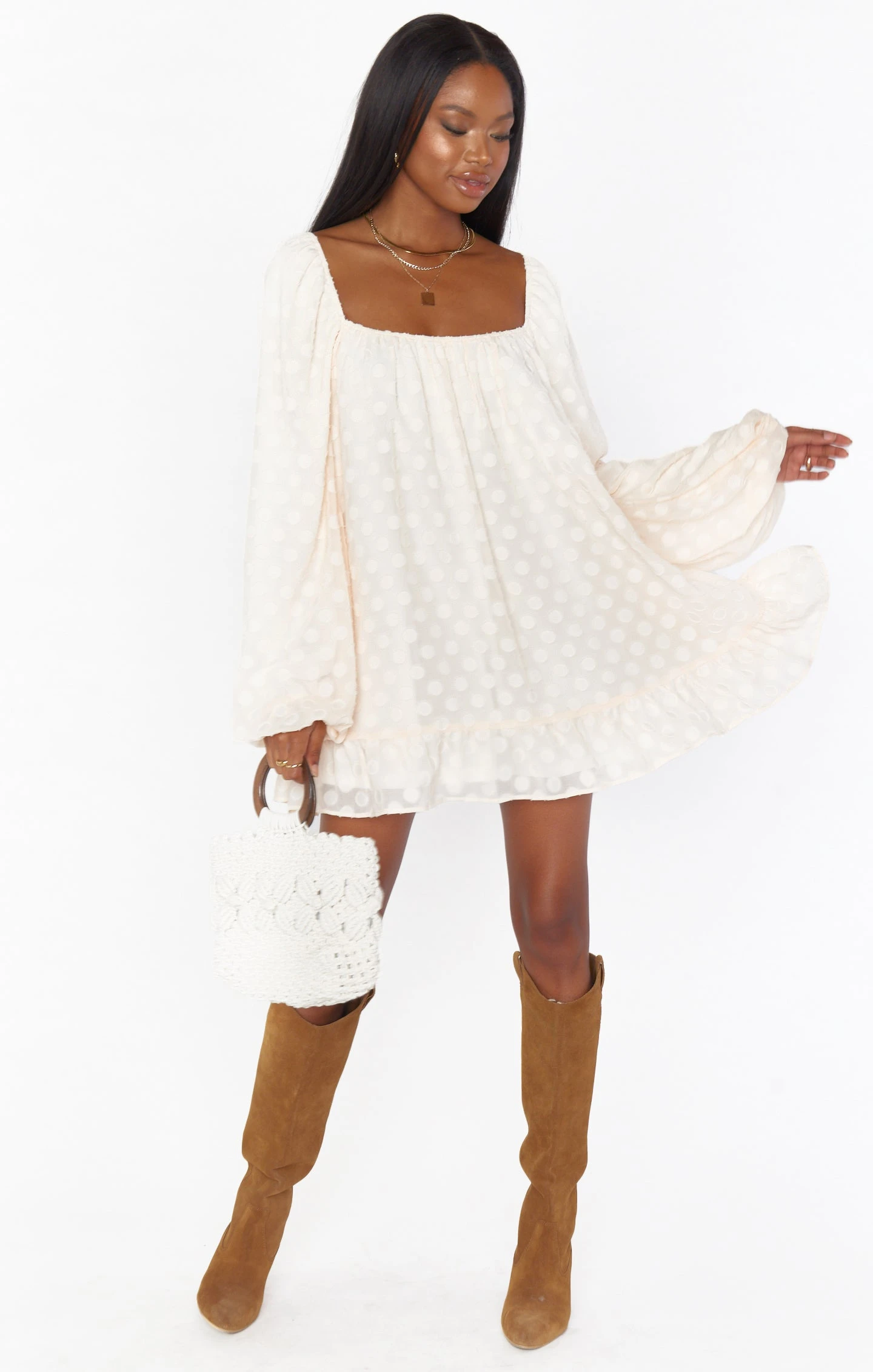 Show Me Your Mumu Briar Mini Dress ~ White Dot 3 Show Me Your Mumu Briar Mini Dress ~ White Dot
