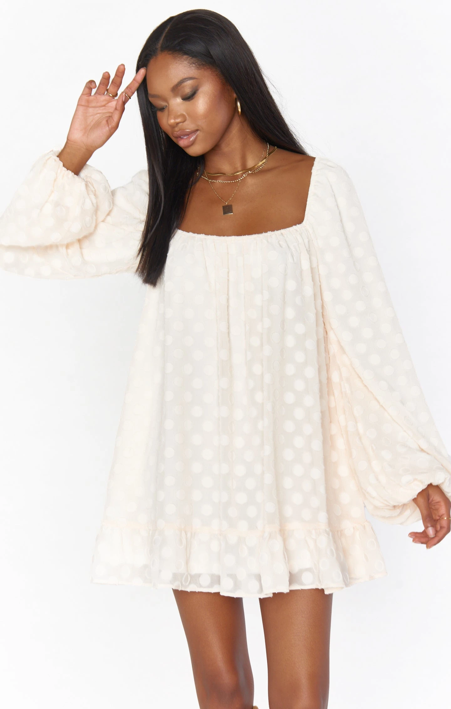 Show Me Your Mumu Briar Mini Dress ~ White Dot 4 Show Me Your Mumu Briar Mini Dress ~ White Dot - Image 2
