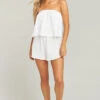 Show Me Your Mumu Thelma Romper ~ White Crinkle Gauze -Show Me Your Mumu Sales fb11a2f87d9779737036c6dbcf8bff38