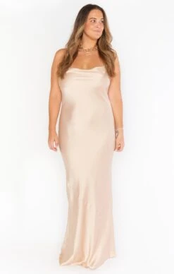 Show Me Your Mumu Tuscany Maxi Slip Dress ~ Champagne Luxe Satin -Show Me Your Mumu Sales finds blake 9.2222844