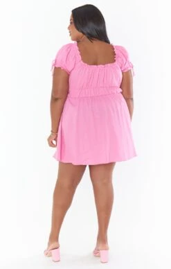 Show Me Your Mumu Nikki Mini Dress ~ Barbie™ Pink Linen -Show Me Your Mumu Sales heathercollab livjudah 6.68108 d05f1a1a 11fb 4cb5 ad31 afc45158f978