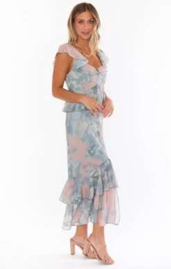 Show Me Your Mumu Reese Ruffle Dress ~ Sage I Do Floral -Show Me Your Mumu Sales holidaybarbie livanna 4.73161