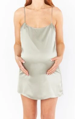 Show Me Your Mumu Happily Ever Top Slip ~ Moss Green Luxe Satin -Show Me Your Mumu Sales jamiekidd 1.2633461