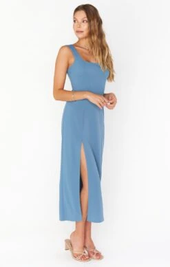 Show Me Your Mumu Eden Midi Dress ~ French Blue Stretch -Show Me Your Mumu Sales jordyn reshoots 8.366706