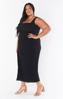 Show Me Your Mumu Eden Midi Dress ~ Black Stretch -Show Me Your Mumu Sales judahpaige 1.529357
