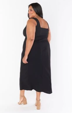 Show Me Your Mumu Eden Midi Dress ~ Black Stretch -Show Me Your Mumu Sales judahpaige 1.529364