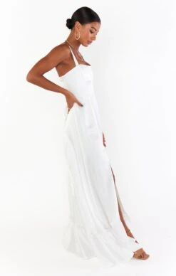 Show Me Your Mumu Clarissa Corset Dress ~ Ivory Luxe Satin -Show Me Your Mumu Sales kielebre 2.235247