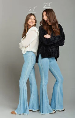 Show Me Your Mumu Berkeley Bells Short ~ Frost -Show Me Your Mumu Sales mumublue denimlengths frost 1 1