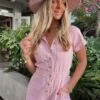 Show Me Your Mumu Cannon Romper ~ Pink Denim 1 Show Me Your Mumu Cannon Romper ~ Pink Denim -Show Me Your Mumu Sales pinkcannon
