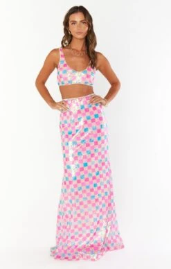 Show Me Your Mumu RSVP Skirt ~ Checkered Sequin 11 Show Me Your Mumu RSVP Skirt ~ Checkered Sequin -Show Me Your Mumu Sales resortswim ellie 11.2926292