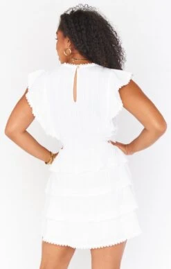 Show Me Your Mumu Sweet Ruffle Mini Dress ~ White -Show Me Your Mumu Sales rufflemini 2