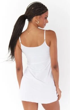 Show Me Your Mumu Commando Classic Mini Cami Slip ~ White -Show Me Your Mumu Sales shadesofpinck 3.940175