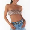 Show Me Your Mumu Micro Tube Top ~ Silver Confetti -Show Me Your Mumu Sales shadesofpinck 3.941552