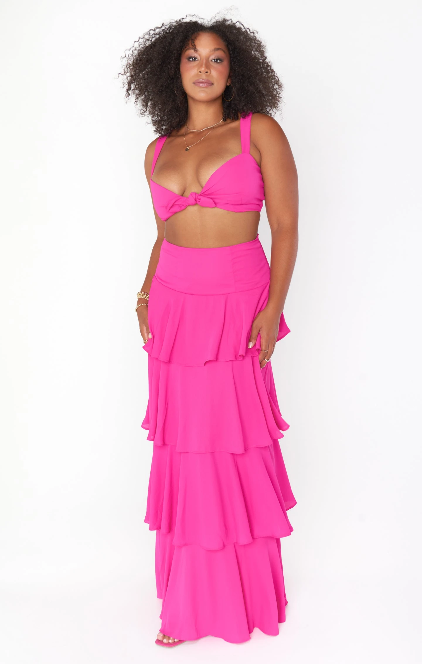 Show Me Your Mumu Katrina Swing Skirt ~ Bright Pink 3 Show Me Your Mumu Katrina Swing Skirt ~ Bright Pink