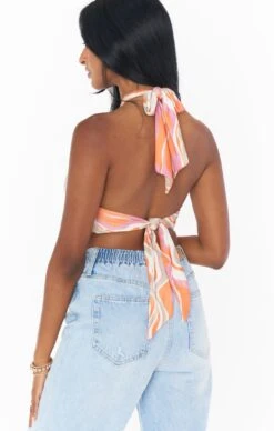 Show Me Your Mumu Hyper Halter Top ~ Wavy Stripe -Show Me Your Mumu Sales sophiakavia 5.196237