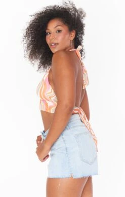 Show Me Your Mumu Hyper Halter Top ~ Wavy Stripe -Show Me Your Mumu Sales sophiakavia 5.196307