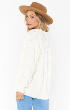 Show Me Your Mumu Callie Cardigan ~ Cream Cable Knit -Show Me Your Mumu Sales spring22bridal brihayleejudah 12.281003